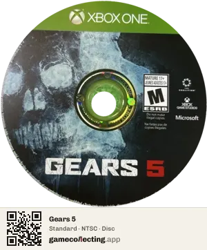 Gears 5 Xbox One, NTSC disc