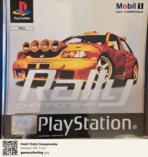 Mobil 1 Rally Championship PlayStation, PAL box front