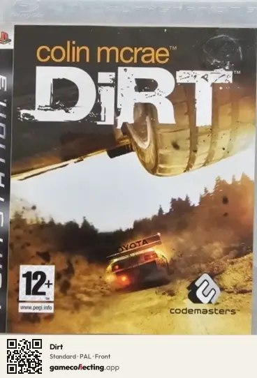 Dirt PlayStation 3, PAL box front