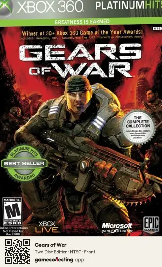 Gears of War Xbox 360, NTSC box front