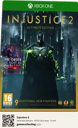 Injustice 2 Xbox One, Europe box front