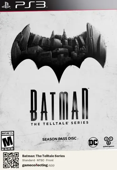 Batman: The Telltale Series PlayStation 3, NTSC box front