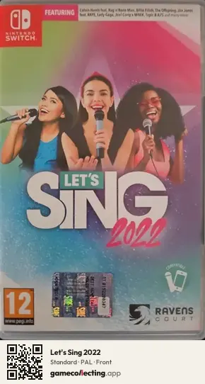 Let's Sing 2022 Nintendo Switch, PAL box front