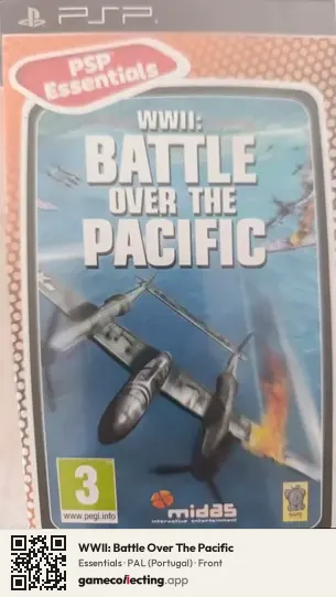 WWII: Battle Over The Pacific PlayStation Portable, Portugal box front