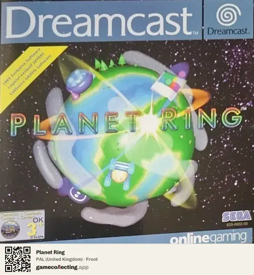 Planet Ring Sega Dreamcast, United Kingdom box front
