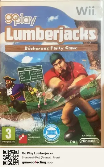 Go Play Lumberjacks Nintendo Wii, France box front