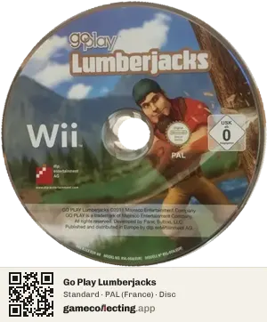 Go Play Lumberjacks Nintendo Wii, PAL disc