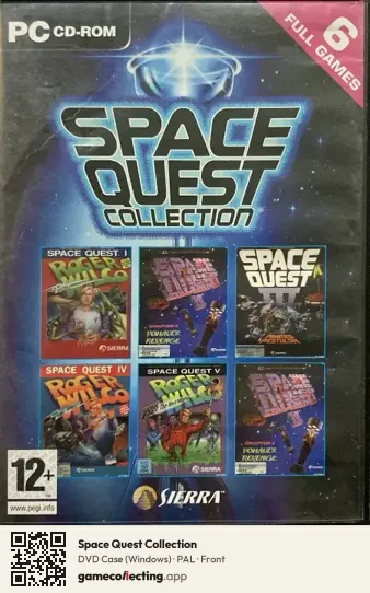 Space Quest Collection Computer, PAL box front