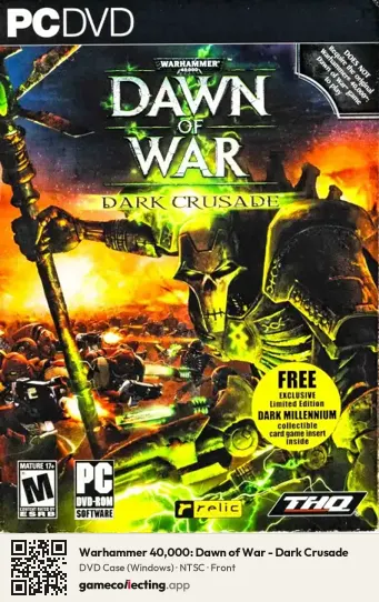Warhammer 40,000: Dawn of War - Dark Crusade Computer, NTSC box front