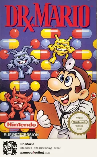 Dr. Mario Nintendo Entertainment System, Germany box front
