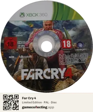 Far Cry 4 Xbox 360, PAL disc