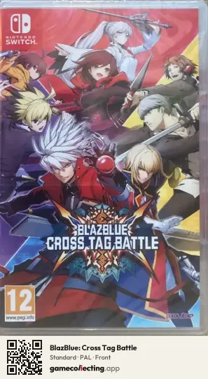 BlazBlue: Cross Tag Battle Nintendo Switch, PAL box front