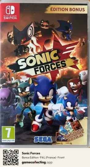 Sonic Forces Nintendo Switch, France box front