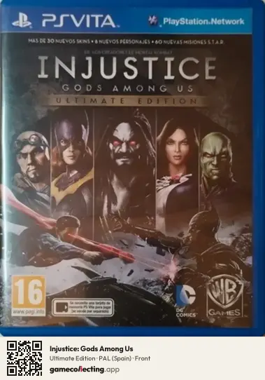 Injustice: Gods Among Us PlayStation Vita, Spain box front