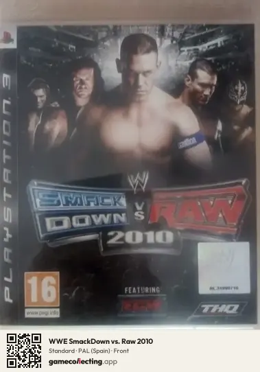 WWE SmackDown vs. Raw 2010 PlayStation 3, Spain box front