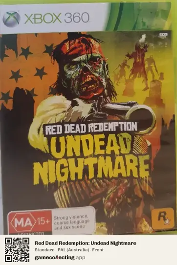 Red Dead Redemption: Undead Nightmare Xbox 360, Australia box front