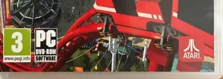 RollerCoaster Tycoon World, the PEGI square on its front