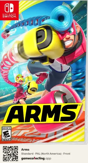 Arms Nintendo Switch, North America box front