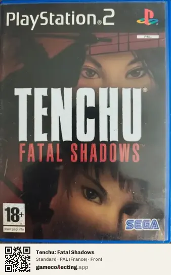 Tenchu: Fatal Shadows PlayStation 2, France box front