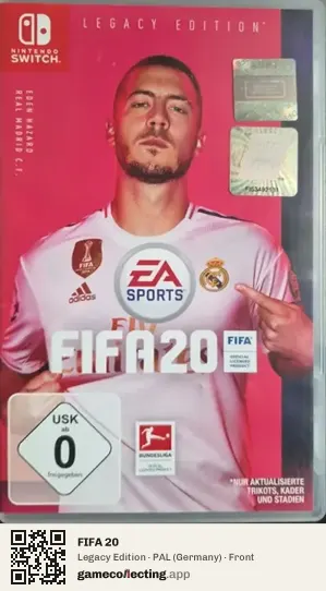 FIFA 20 Nintendo Switch, Germany box front
