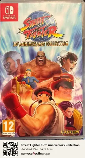 Street Fighter 30th Anniversary Collection Nintendo Switch, Italy box front