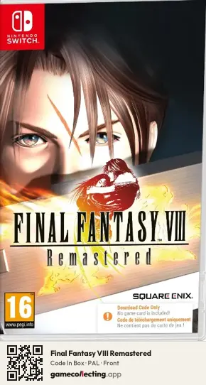 Final Fantasy VIII Remastered Nintendo Switch, PAL box front