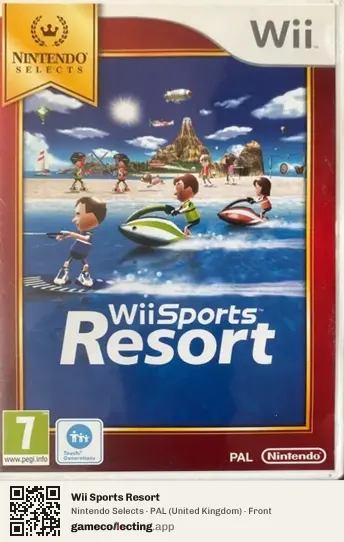 Wii Sports Resort Nintendo Wii, United Kingdom box front