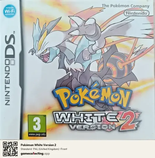 Pokémon White Version 2 Nintendo DS, United Kingdom box front