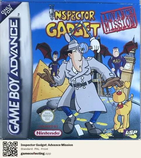 Inspector Gadget: Advance Mission Game Boy Advance, PAL box front