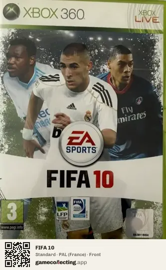 FIFA 10 Xbox 360, France box front