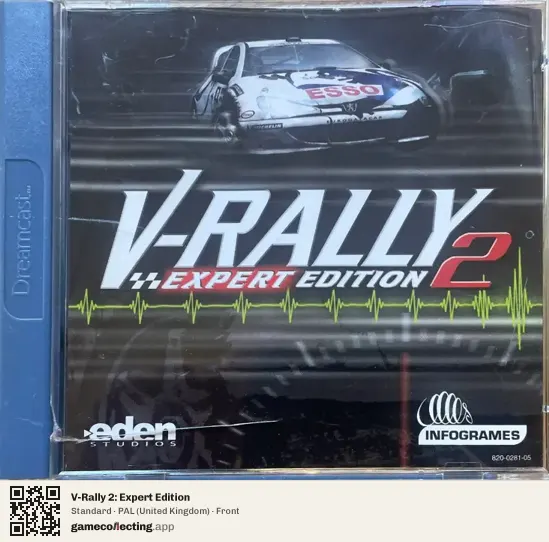 V-Rally 2: Expert Edition Sega Dreamcast, United Kingdom box front