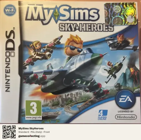 MySims SkyHeroes Nintendo DS, Italy box front