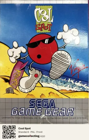 Cool Spot Sega Game Gear, PAL box front