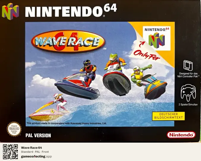 Wave Race 64 Nintendo 64, PAL box front