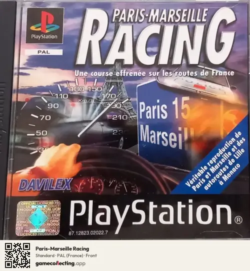 Paris-Marseille Racing PlayStation, France box front