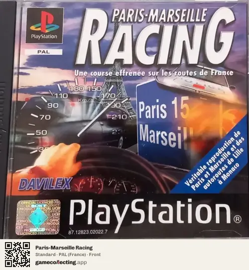 Paris-Marseille Racing PlayStation, France box front