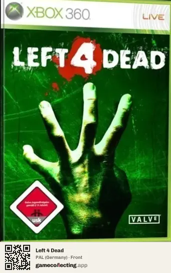 Left 4 Dead Xbox 360, Germany box front