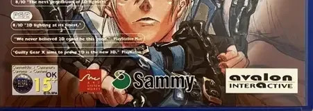 Guilty Gear X, the ELSPA age band on its front