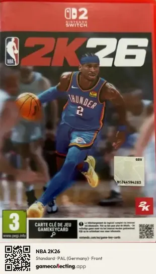NBA 2K26 Nintendo Switch 2, Germany box front