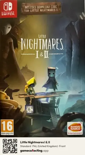 Little Nightmares I & II Nintendo Switch, United Kingdom box front
