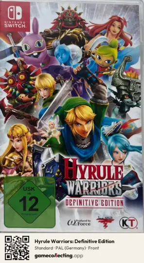 Hyrule Warriors: Definitive Edition Nintendo Switch, Germany box front