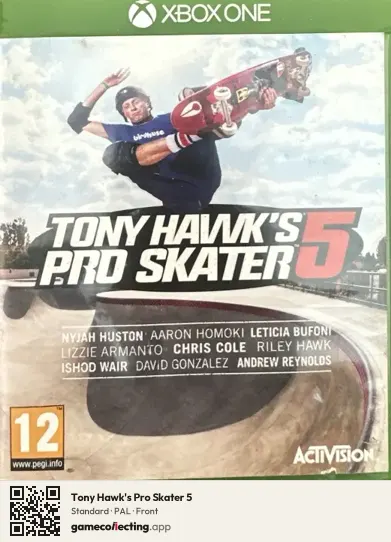 Tony Hawk's Pro Skater 5 Xbox One, PAL box front