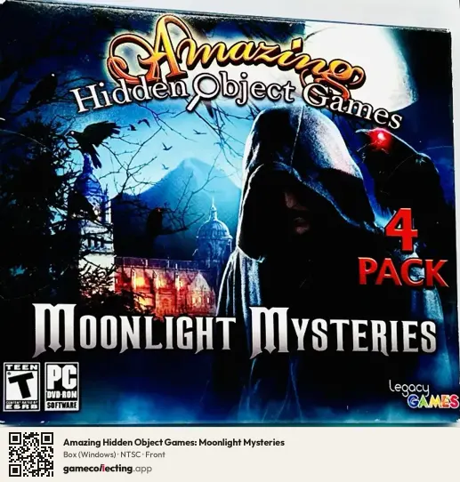 Amazing Hidden Object Games: Moonlight Mysteries Computer, NTSC box front