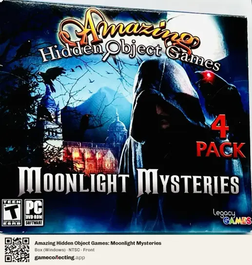 Amazing Hidden Object Games: Moonlight Mysteries Computer, NTSC box front