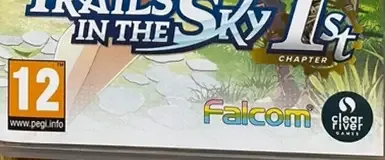 Trails in the Sky 1st Chapter, the PEGI square on its front