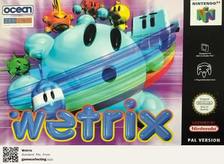 Wetrix Nintendo 64, PAL box front