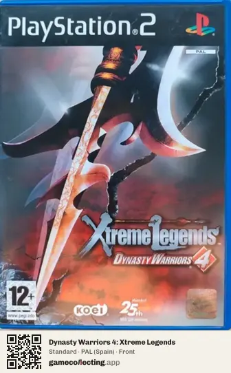 Dynasty Warriors 4: Xtreme Legends PlayStation 2, Spain box front