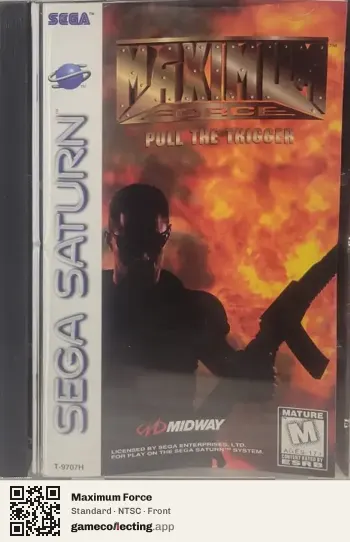 Maximum Force Sega Saturn, NTSC box front