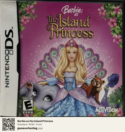 Barbie as the Island Princess Nintendo DS, NTSC box front