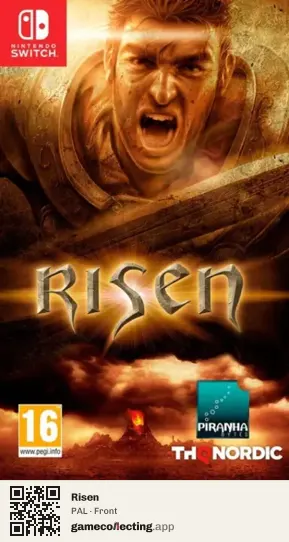 Risen Nintendo Switch, PAL box front
